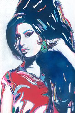 Pop Art | Wanddeko | Amy Winehouse | Kunst | Contemporary | Modern Art von Julie_Moon_POP_ART