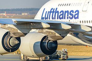 Close-up Lufthansa Airbus A380-800 "Berlin" (D-AIMI). van Jaap van den Berg