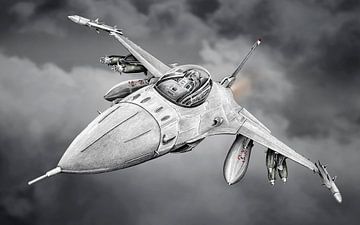 F-16 - Jet fighter by Willem Heemskerk