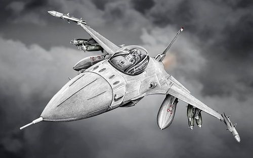F-16 - Chasseur à réaction sur Willem Heemskerk