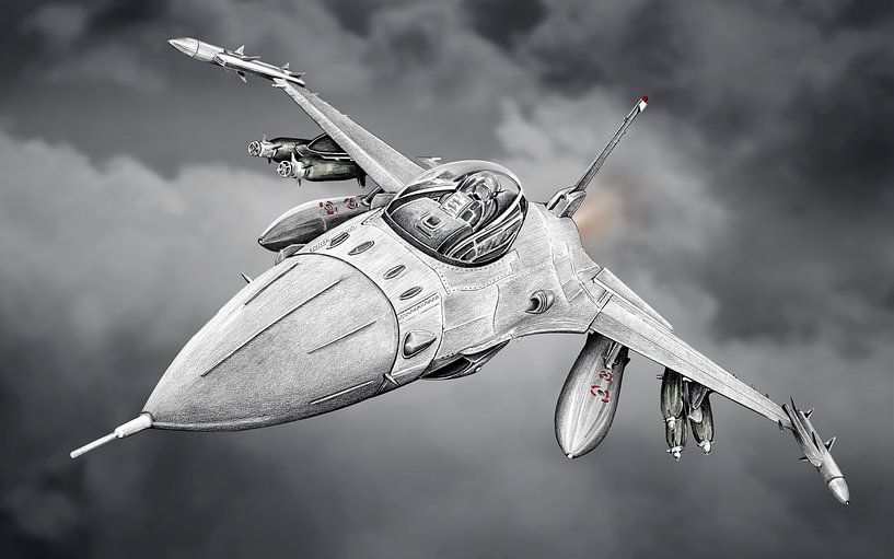 F-16 - Chasseur à réaction par Willem Heemskerk