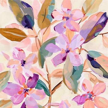 Bloesems in Vrolijke Kleuren van Color Square