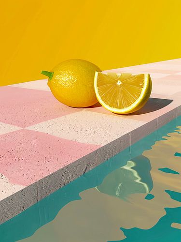 citroenen in het zwembad