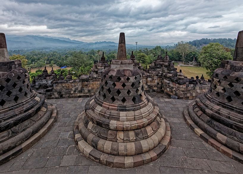 Temple de Borobudur, Indonésie par Imageditor