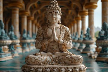 spirituele afbeelding biddende Godin van Egon Zitter