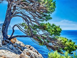 Mittelmeer-Küstenlinie von Sergio Pazzano