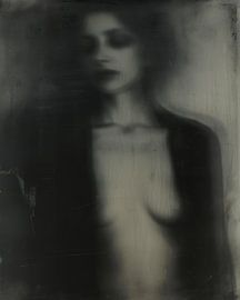 Stijlvol boudoir portret in zwart-wit van Carla Van Iersel