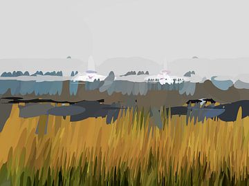 Abstract landschap - Veerdienst.
