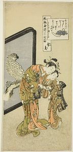 Suzuki Harunobu - Parrot Komachi (Omu Komachi), from the series The...