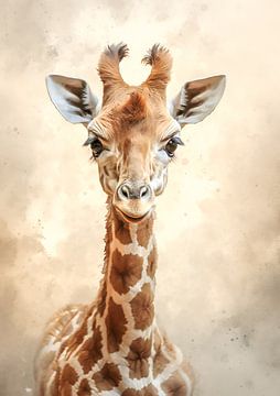 Bébé girafe sur Steffen Gierok