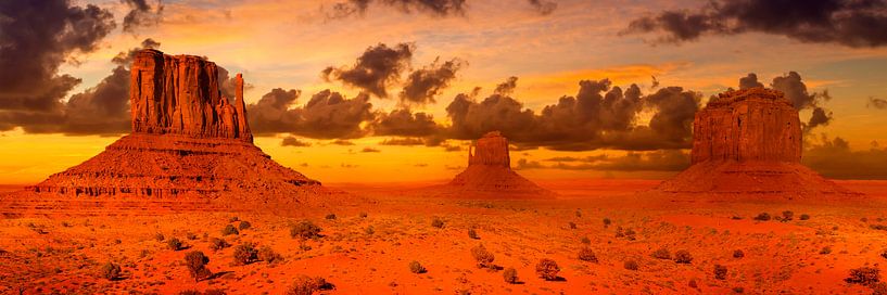 Monument Valley enchanteur le soir par Melanie Viola