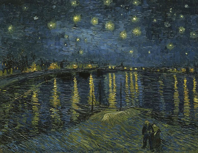 Sternennacht - Vincent van Gogh von 1000 Schilderijen