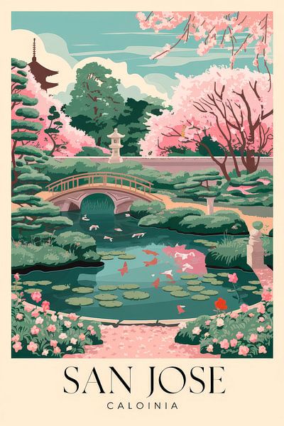 San Jose, Kalifornien von Poster Art Shop