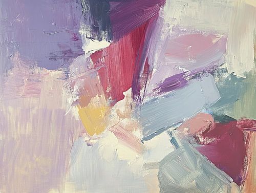 Abstrakte Farben | Lebendiger Pinseltanz