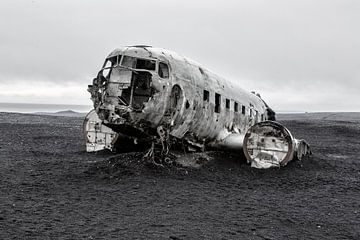 Vliegtuig wrak IJsland van Menno Schaefer