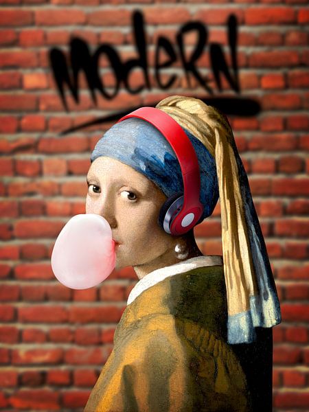 Das Mädchen mit dem Perlenohrring von FRESH Fine Art