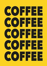 Poster mit auffälliger Kaffee-Typografie von Art Kingdom