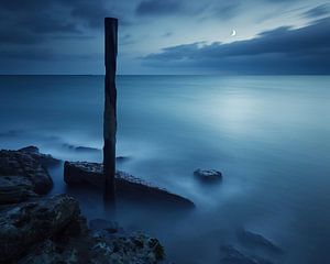 Blaue Stunde am Meer