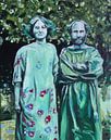 Gustav Klimt & Emilie Flöge van Helia Tayebi Art thumbnail