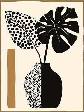 Abstract, Modern Botanisch I van Caroline Guerain