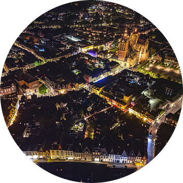 Den Bosch Luchtfoto Nacht met Sintjan van Zwoele Plaatjes