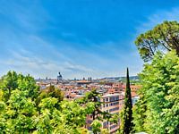 Daken en koepels in Rome