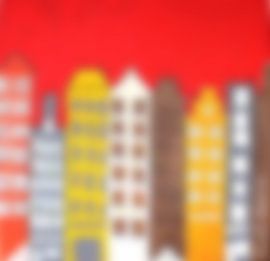 canal houses, series haze