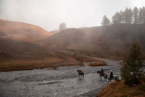 Vredige oversteek in de Herfst