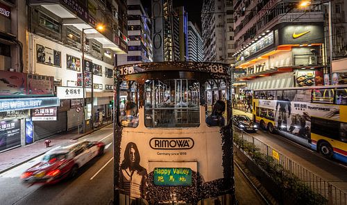 Een nacht in Hong Kong.