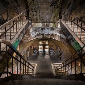 Die Treppe zum Verfall von Rob van der Wal