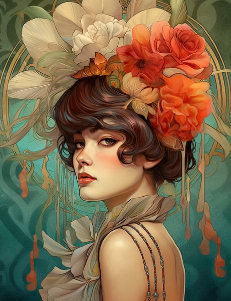 Zeitlose Schönheit: Die Flapper der Goldenen Zwanziger par Peter Balan