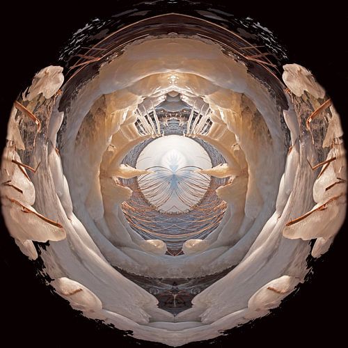 IJssculpturen, Lauwersmeer, black in the depth.