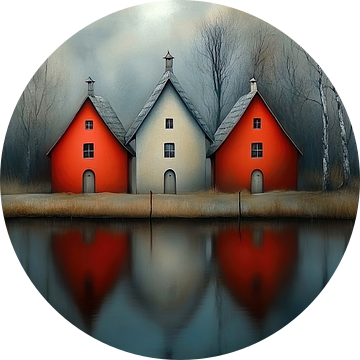 Huisje aan het water