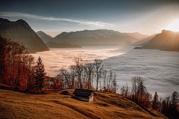 Sonnenuntergang im Herbst von Manuel Gratl