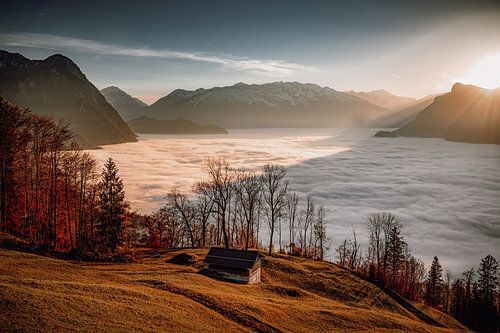 Sonnenuntergang im Herbst von Manuel Gratl