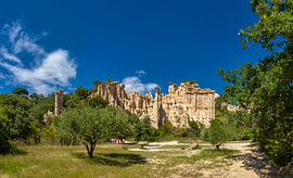 Les Orgues-d’ille, Felserosion, Ille-sur-Têt, Pyrénées-Orientales, Frankreich