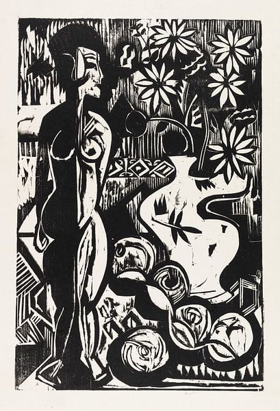 Still life with plastic, ERNST LUDWIG KIRCHNER, 1925 by Atelier Liesjes