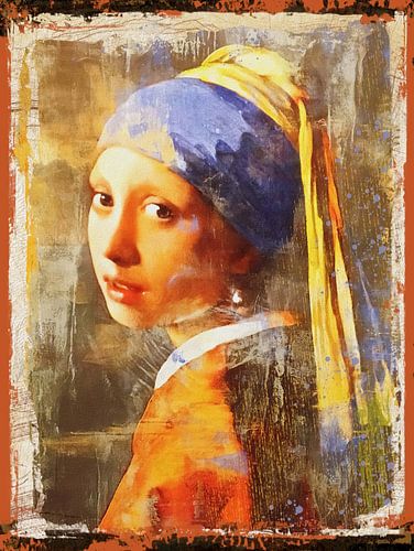 Girl with a Pearl Earring - Orange Urban edition