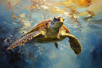 Sea turtle by Bert Nijholt