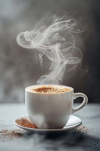 kop koffie of cappuccino drinken