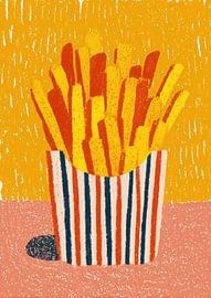 Pommes Frites im Retro-Stil von Niklas Maximilian