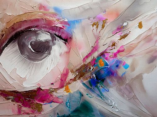 Abstract kleurrijk schilderij - Good Looking.