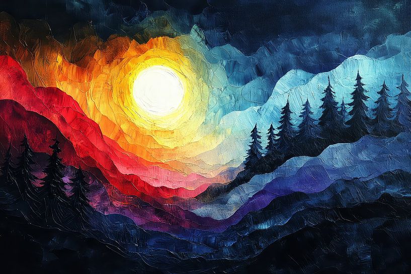 malerische spirituelle kosmische Landschaft von Egon Zitter