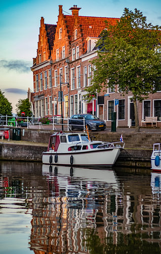 Zonsondergang in Dokkum