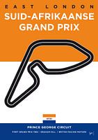 My F1 EAST LONDON Track Minimal Poster