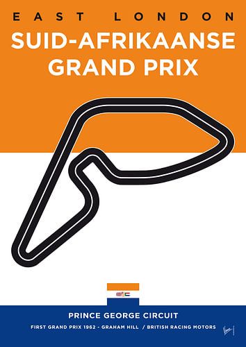 My F1 EAST LONDON Track Minimal Poster