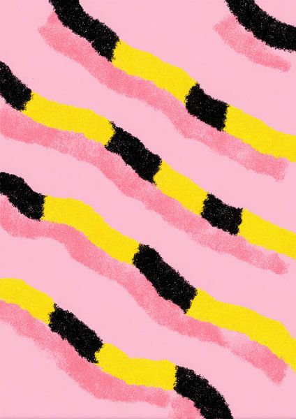 Striped pattern on a pink background by Niklas Maximilian