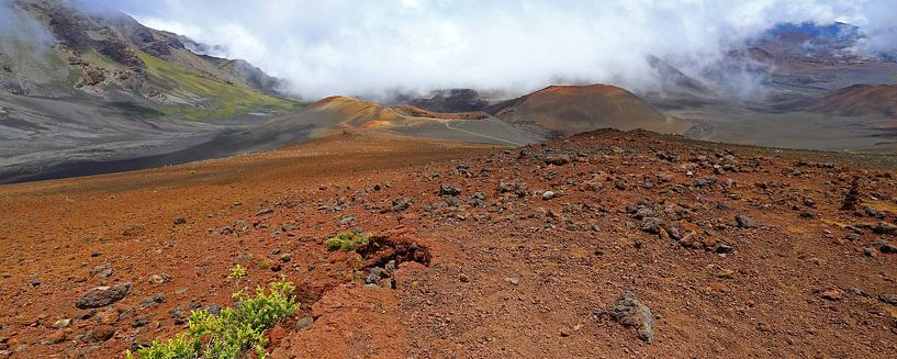 Volcanic crater in the mist by Antwan Janssen