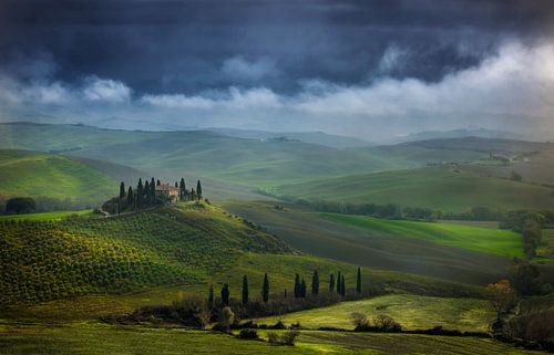 Toscane Villa Belvedere Italië Landschap Formaat