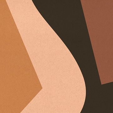 Organische en geometrische abstracte vormen nr. 10 van Dina Dankers